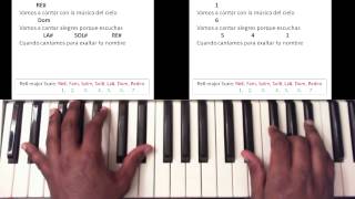 Vamos A Cantar  En Espiritu y En Verdad Piano Tutorial [upl. by Evatsug]