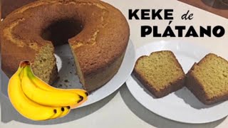 KEKE DE PLÁTANO EN LICUADORA 🍌  LA RECETA DE PONACHA [upl. by Pogue]