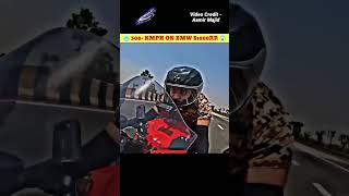 🔥308 kmhr on Highway BMW S1000rr automobile motovlog race 💀🥵 [upl. by Yale539]