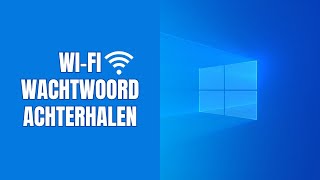 WiFi wachtwoord achterhalen in Windows 11 [upl. by Laspisa]