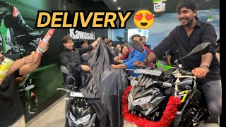 FINALLY APNI NEW SUPERBIKE KAWASAKI Z900 KI DELIVERY LE HI LIYA  EMOTIONAL 🥹 [upl. by Shira]