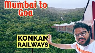 Mumbai to Goa Konkan Railway  Train Journey  goa  Mandovi express [upl. by Llereg]