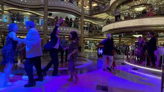 Majestic Princess cruise DD and the Groove band dancing a Swing [upl. by Airdnna617]