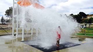 Splash Town Water Park  Bucket Tipping Water on Family  Moonta Bay [upl. by Donovan]