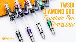 TWSBI Diamond 580 Fountain Pen Overview [upl. by Akitahs384]