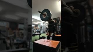 100kg axle press at 16 shorts strongman fitness gym powerlifting weightlifting axlepress [upl. by Ainesy87]