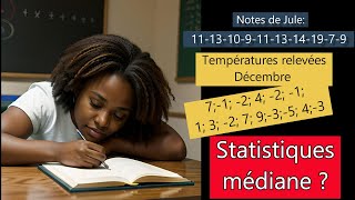 3eme  18  STATISTIQUES Calcul de Médiane MethoMatique [upl. by Benzel591]