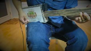 Three String Cigar Box Slide Guitar  Foot Stomping Blues [upl. by Anelliw]