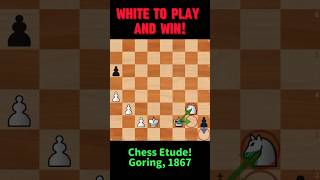 Chess Etude 119 Etude Goring chess chesspuzzle chesstactics brilliantmove chessproblems [upl. by Levana]