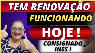 🔴 TEM RENOVAÇÃO FUNCIONANDO HOJE   CONSIGNADO INSS  ANIELI EXPLICA [upl. by Mihcaoj]