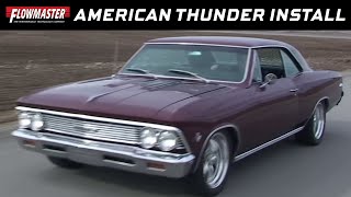 19641967 GM Chevelle GTO Cutlass Skylark  American Thunder Exhaust System 817412 [upl. by Anaujal]