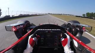 2016 INDYCAR Visor Cam with Graham Rahal at MidOhio Sports Car Course [upl. by Zurn668]