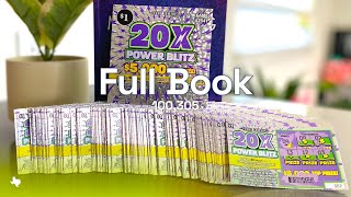 Full Book Tx Scratch Off Tickets 200X Blitz [upl. by Ohnuj108]