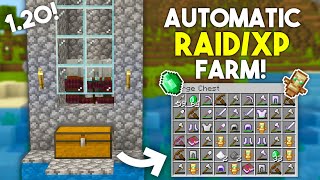 Easiest AFK Raid XP Farm Minecraft Bedrock 121 [upl. by Briny266]