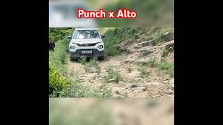 Punch vs Alto 800 offroad challenge shorts offroad4x4 tatapunchoffroad [upl. by Aznarepse]