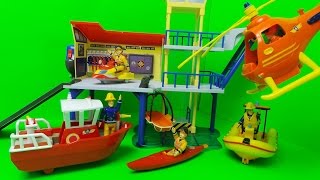 Feuerwehrmann Sam RettungsStation Fireman Sam Ocean Rescue Centre SIMBA Toy Unboxing [upl. by Jana]