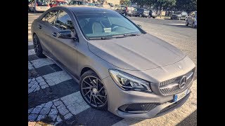 2017 Mercedes CLA AMG  Grey Matte Wrap  exterior review [upl. by Albert]