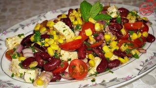 Kidneybohnen Salat  Ahmet Kocht  vegetarisch kochen  Folge 409 [upl. by Nahrut]