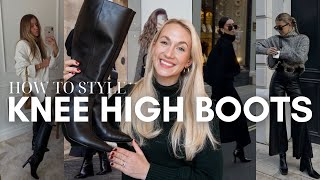 15 Chic Ways to Style Knee High Black Boots 🖤🍂 Autumn amp Winter Outfit Inspirations [upl. by Ellicott]