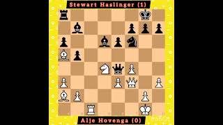 Alje Hovenga vs Stewart Haslinger  SemiSlav Accelerated  Unive Tournament Open 2009 chess [upl. by Bonneau]