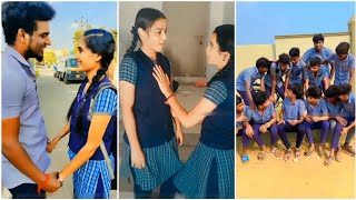 School girl and boys tik tok tamil ✨❤️✨ [upl. by Aramad733]