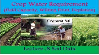 CropWAT 80 Soil Data for CWR Calculation  8 [upl. by Pownall795]