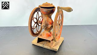 Antique Coffee Grinder Restoration [upl. by Rysler908]