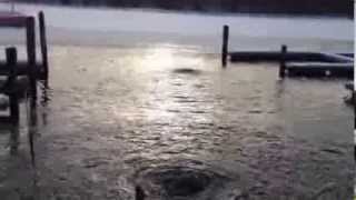 Strange bubbling water at Cape Cod marina [upl. by Esineg839]