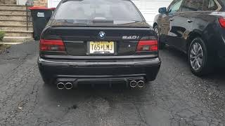 BMW e39 540i exhaust sound [upl. by Kerin]