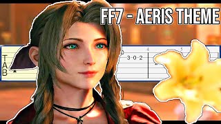 Final Fantasy VII  Aeris Theme Guitar Tab Tutorial [upl. by Chladek232]