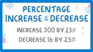 GCSE Maths  Percentage Increase and Decrease Multiplier Method 93 [upl. by Kentiga]