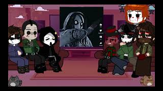 Slashers react to Creepypasta Jeff the killer amp Eyesjackpart1 ° [upl. by Amaj]