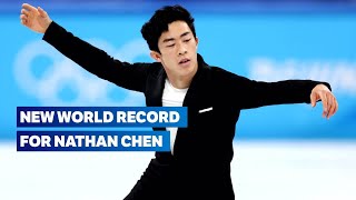 Nathan Chen sets a new mens SP World record  Beijing2022 Replays [upl. by Sallyanne280]