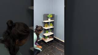 Beautiful Corner Shelf Craft Using Cardboard short reel viral youtubeshort diycrafts trending [upl. by Leidba234]