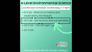 ALevel Environmental Science Live Tutoring [upl. by Elirpa815]