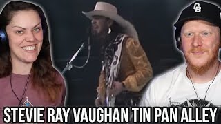 COUPLE React to Stevie Ray Vaughan  Tin Pan Alley Live  OB DAVE REACTS [upl. by Eenaej]