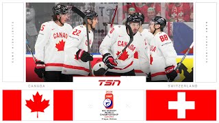 Canada vs Switzerland HIGHLIGHTS  2024 Mens World Hockey Championships [upl. by Ecirtaeb]