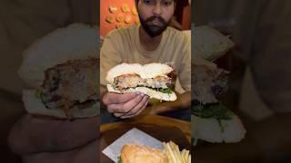 Best ever mushroom burger foodie foodblogger foodreview subscribe [upl. by Alyn839]