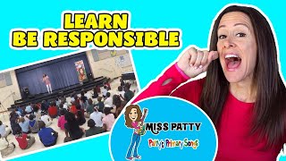 Learn Be Responsible Childrens Song  Be Responsible Safe Respectful  Patty Shukla [upl. by Afihtan]