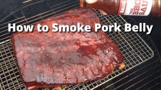 Smoked Pork Belly Recipe  How To Smoke Pork Belly Bacon Uncured [upl. by Lanuk]