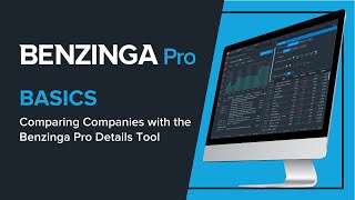 Learn How to Use the Benzinga Pro Details Tool [upl. by Niwdog167]