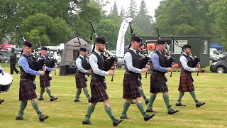 First place for The Highlanders 4 Scots Pipes amp Drums in Grade 2 at Strathmore Highland Games 2018 [upl. by Otto428]