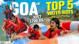 Day4  Goa 🏝️ లో Top 5 Water Rides  Just 1700 Rs 🤑లో  Scuba Diving 🤿  Balu Happy ❤️  goa [upl. by Reyaht]