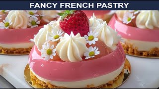 French Patisserie Taste of France Chocolate Strawberry Raspberry Fancy Extravagant Cake Pastry Ideas [upl. by Htebarual486]