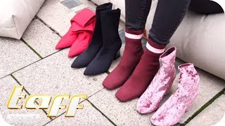 SOCKEN SCHUHE und PERLENKLEID Styling MustHaves im Herbst  taff  ProSieben [upl. by Caspar653]