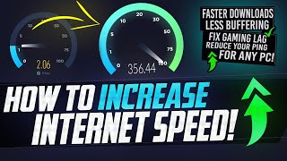 🔧 How to SPEED UP your Internet Boost Download Speeds Lower Ping Fix Lag on Wired and WiFi EASY [upl. by Maller]