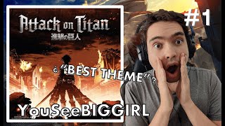 Non Anime fan Reacts to Attack on Titan OST  YOUSEEBIGGIRLTT [upl. by Prisca]