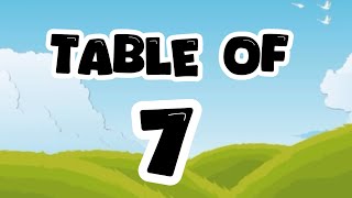 Learn Multiplication table of 7  Table of 7  7 Times Table ​⁠​⁠​⁠​⁠ 7 ka table Easybusykids [upl. by Levram]