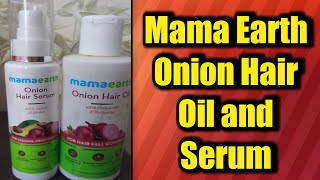 Mamaearth onion hair oilamp serum honest review 💯 result [upl. by Notsreik948]