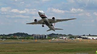 🇧🇩 Biman Bangladesh Airlines Boeing 7878 Full Display Farnborough Airshow [upl. by Delahk]